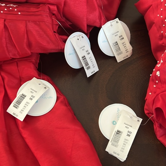 Edgehill Collection Ruffle Neck Short Sleeve Taffeta Dress - Picture 13 of 13